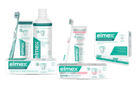 Komplette Produktlinie von Elmex