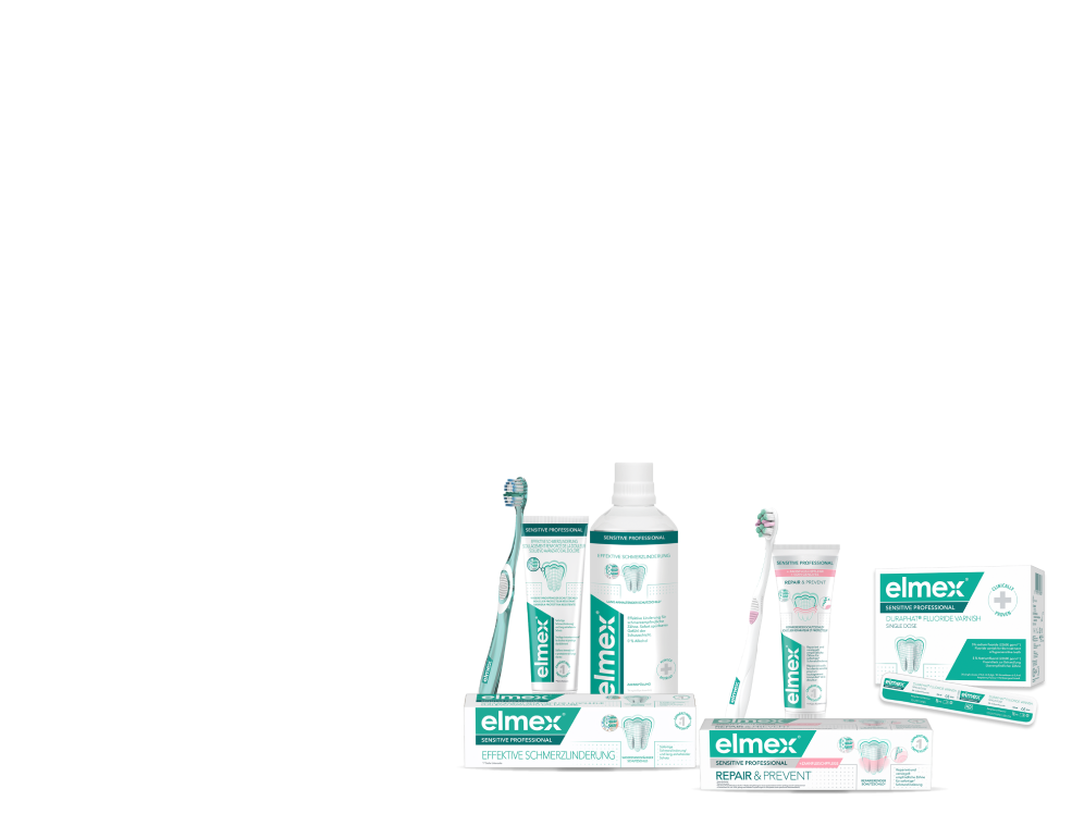 Komplette Produktlinie von Elmex