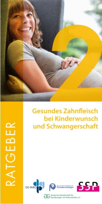 Broschüre: Gesundes Zahnfleisch in der Schwangerschaft.