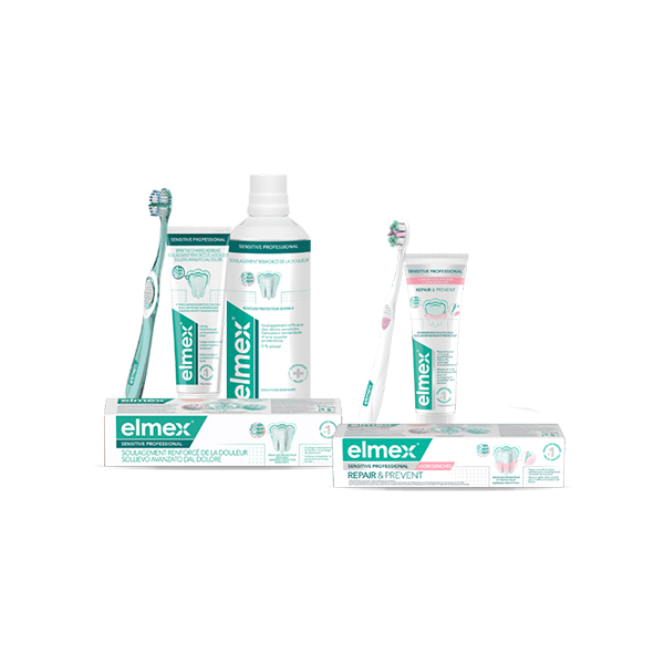 Gamme complète de produits elmex senstitive