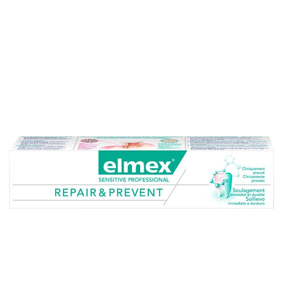 Dentifrice elmex ® SENSITIVE PROFESSIONAL REPAIR & PREVENT Dentifrice elmex ® SENSITIVE PROFESSIONAL REPAIR & PREVENT