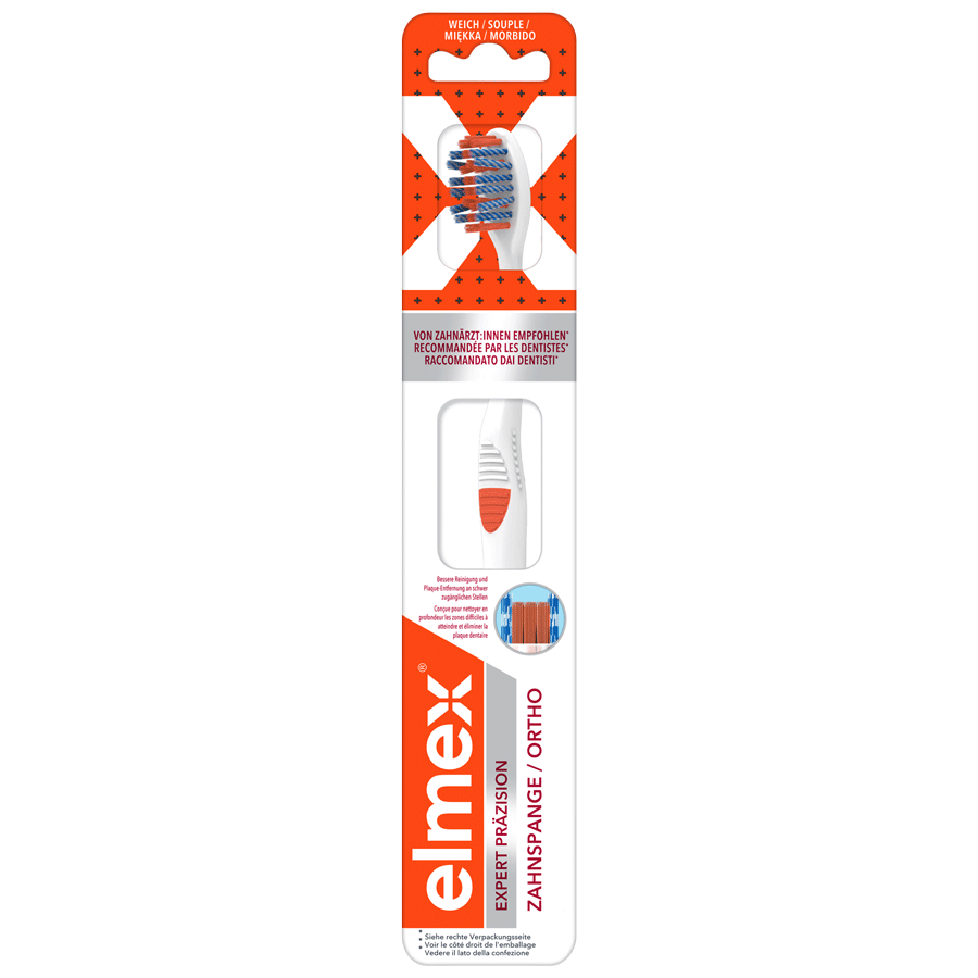 elmex® Expert Präzision Zahnspange Zahnbürste